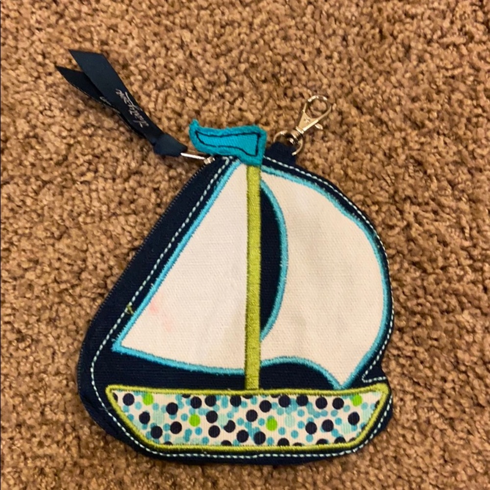 Small thirty-one Sailboat Coin Purse